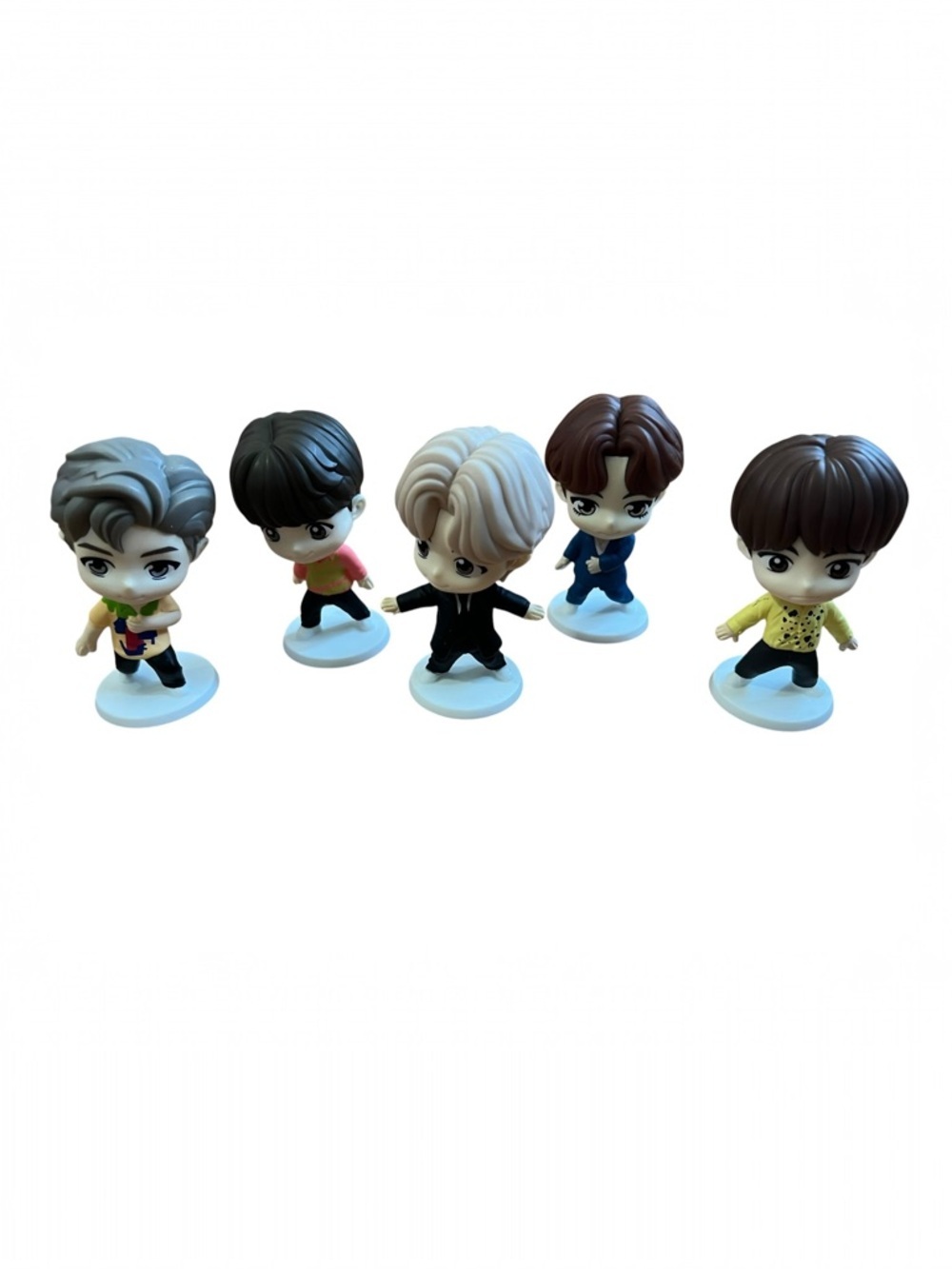 McDonalds BTS TinyTAN Happy Meal Toys 5 Figure Lot KPop Music Collectible